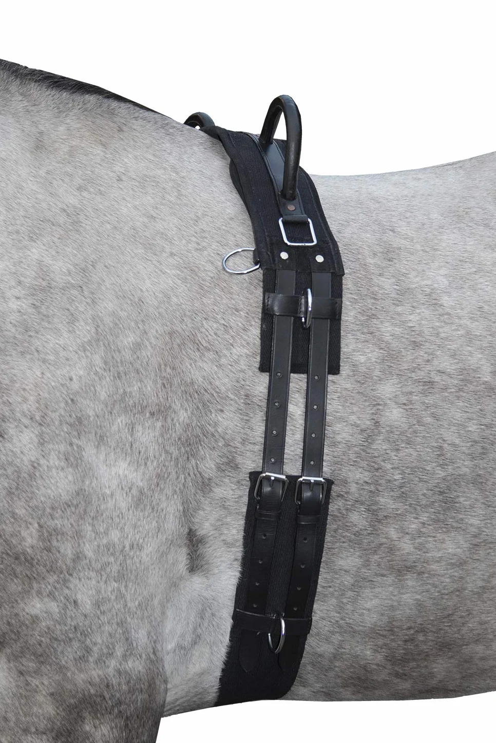 HKM Canvas Cinchuelo con mango Negro Pony