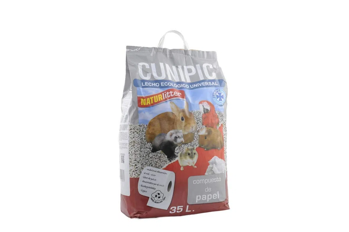 Cunipic NATPA35 Naturlitter Papel - 35 l, Negro