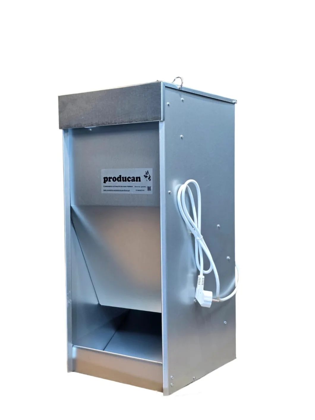 Comedero Automático Inteligente para Perros: Programable, 40 litros, Exterior Dispensador de Comida Profesional para Perros: Programable, Modelo P1