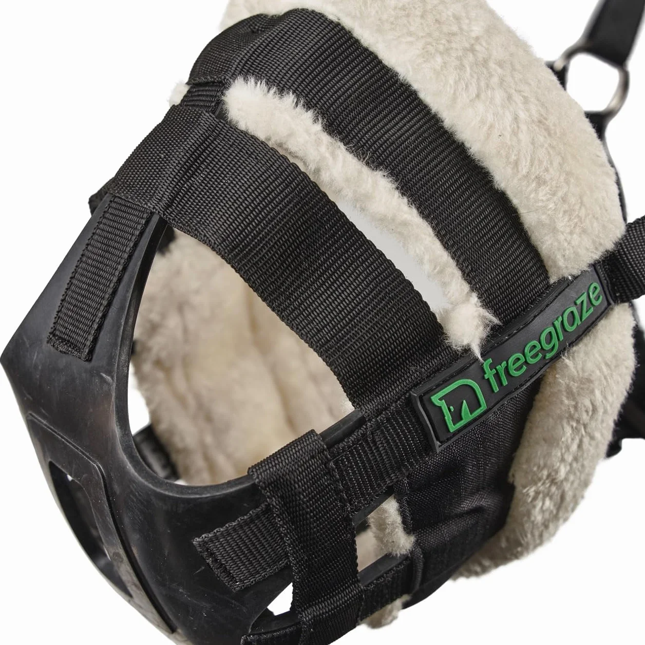 Shires FreeGraze AirFlow - Bozal de pasto, color negro