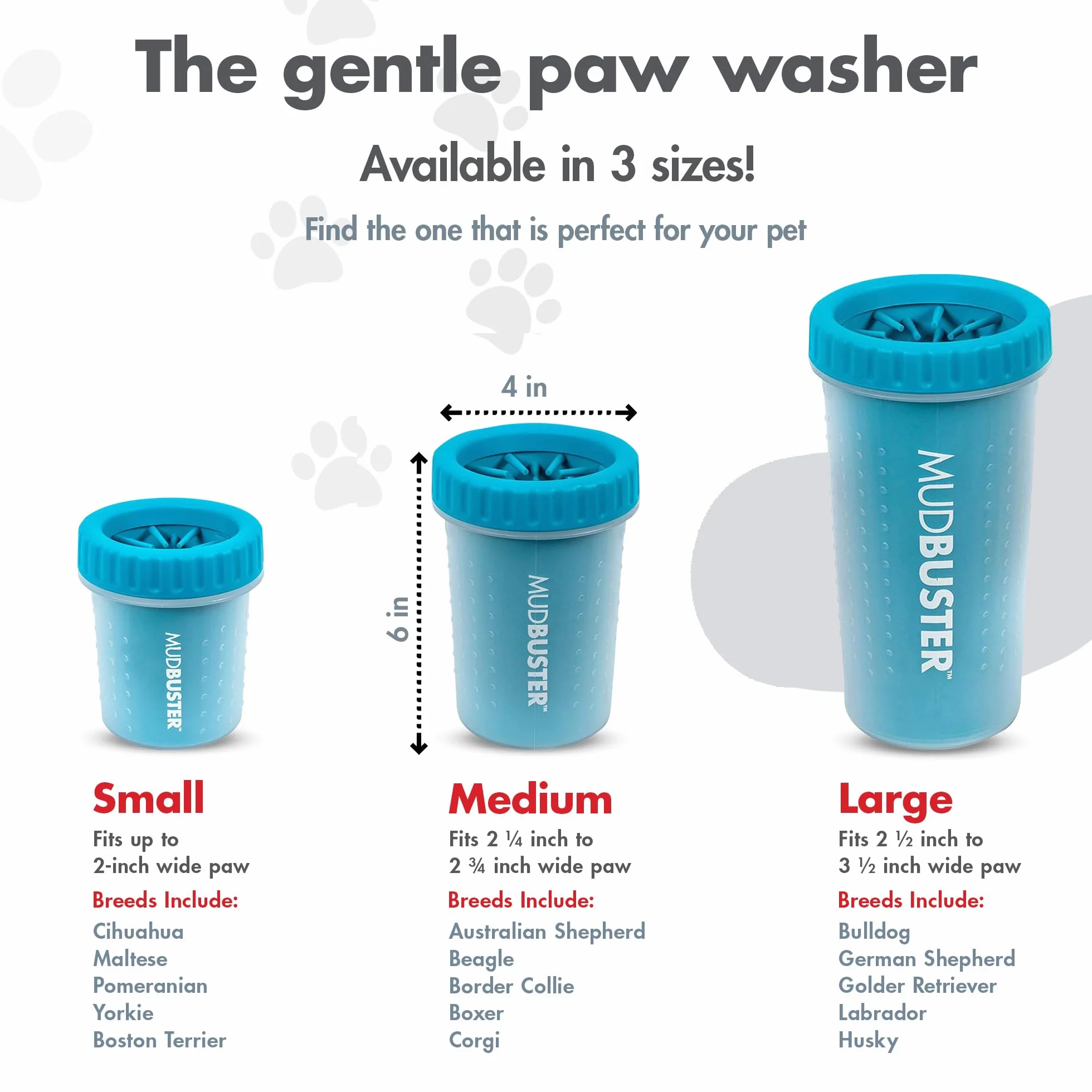 Dexas - Limpiador portátil de Patas de Perro MudBuster