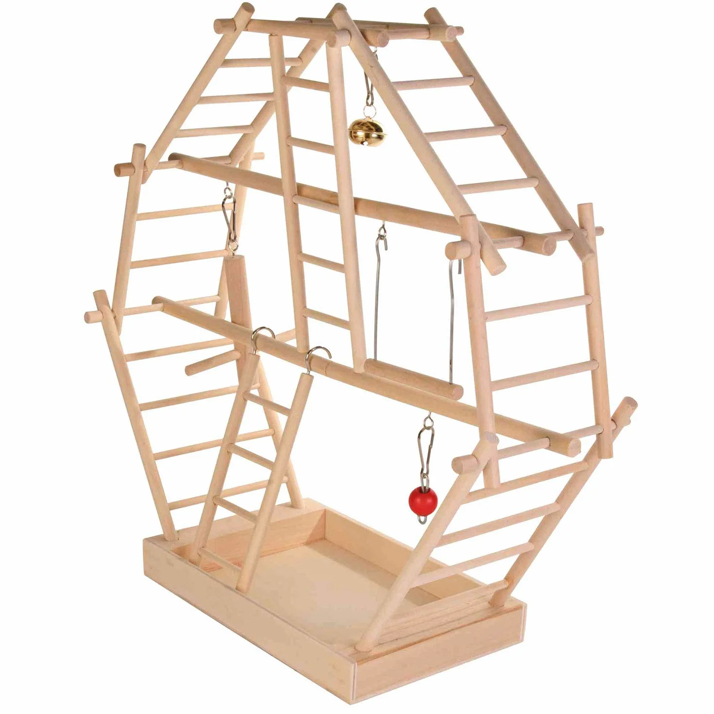 TRIXIE Área Juego Madera, Escaleras para Pájaros