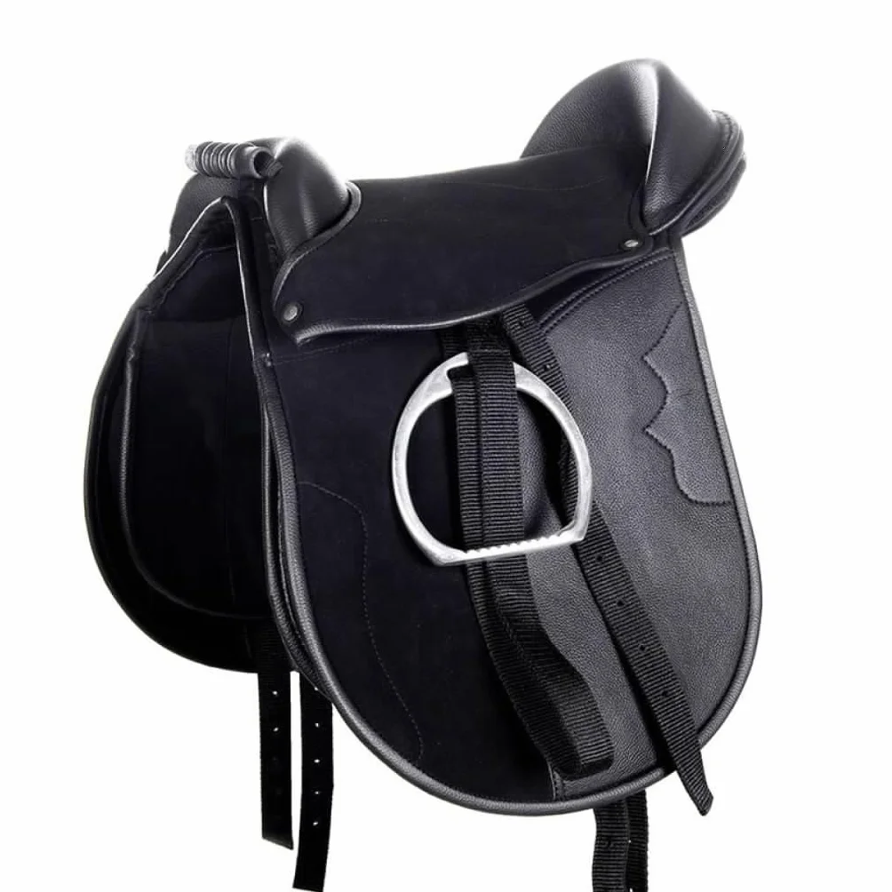 HKM Funny Horses Silla de montar Shetty Negro 12 Inch