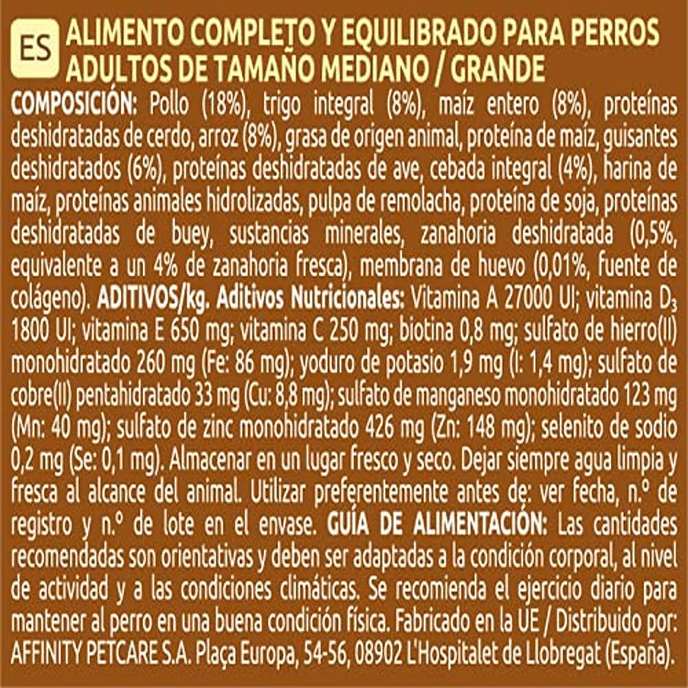 Ultima Medium-Maxi Adult Pollo, Comida seca para perros, 7,5kg