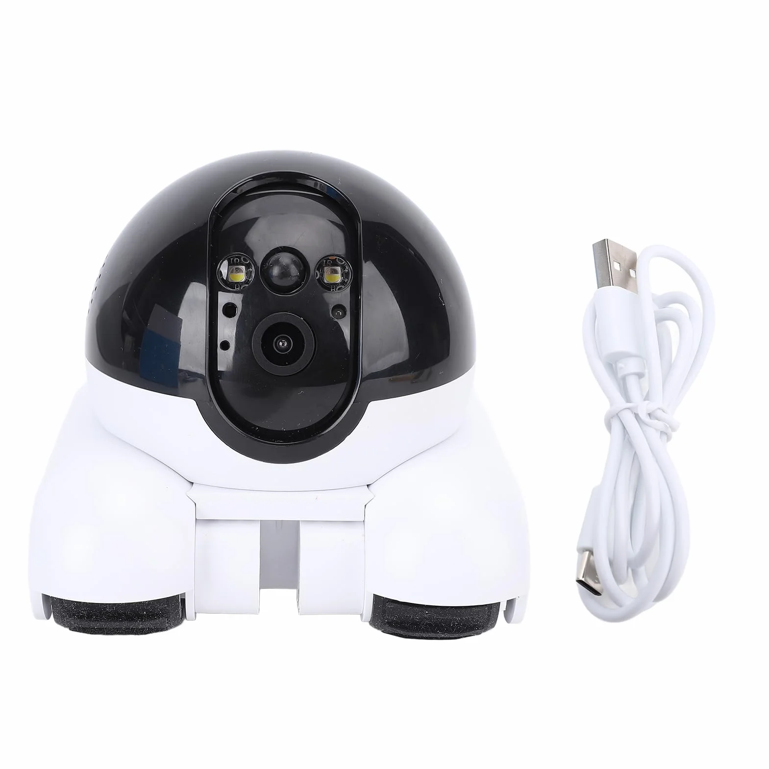 Ejoyous Cámara de Robot de Mascotas, Imágenes de 1080p de Lente Doble Que Mira la Aplicación, Ruedas de Control Remoto de la Batería de 5200 MAh, Interacción de Conversación de Dos Vías