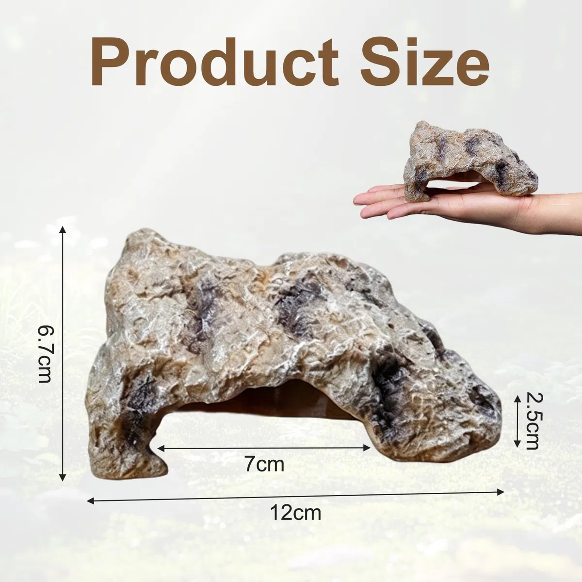 Cueva Natural Hiding PequeñA,Escondite De Reptiles,DecoracióN De Cueva,DecoracióN Cueva Adorno para PequeñOs Lagartos Serpiente Tortuga Ranas Anfibios PequeñA Cueva Escondite DragóN Barbudo