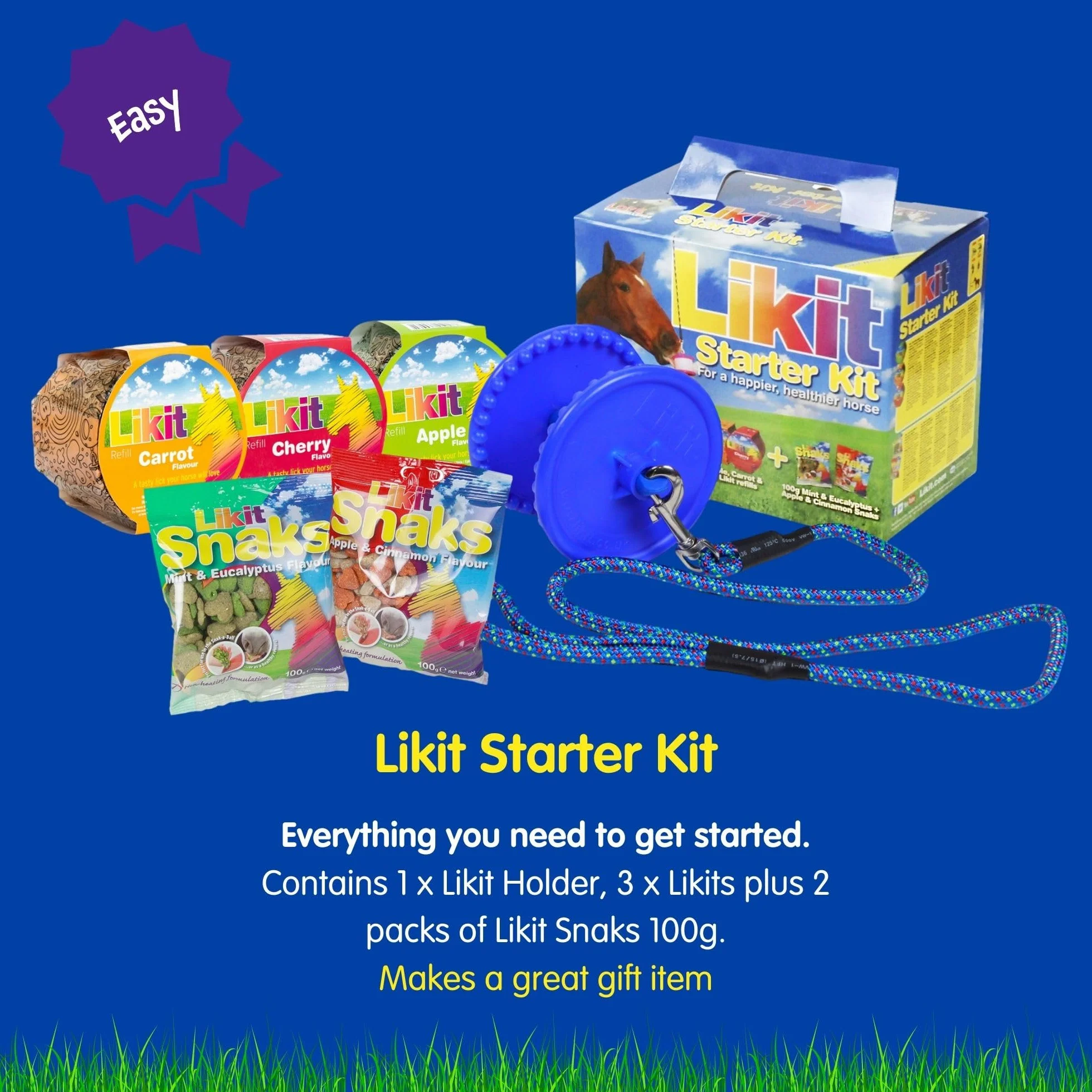 Kit de principiante Likit (TM) para caballos, transparente