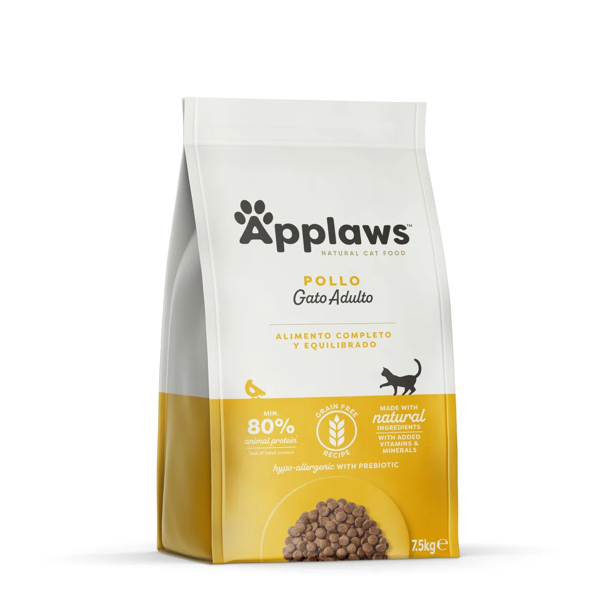 Applaws Complete Natural Chicken Pienso seco para gatos adultos - Bolsa con cierre de 7,5 kg