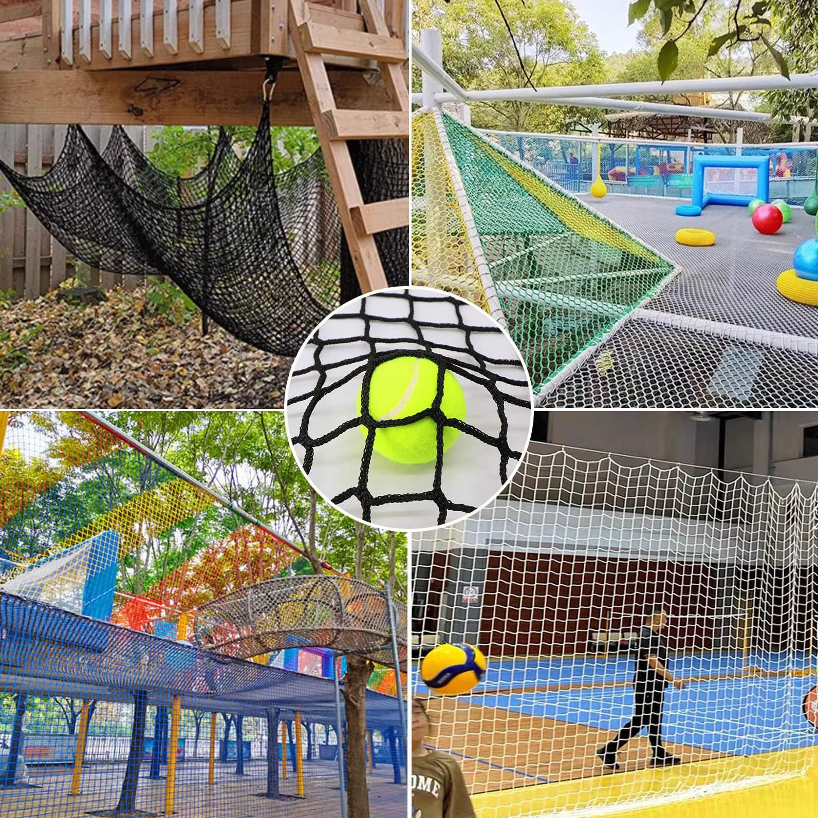 Red de Seguridad Para Niños, Red de Protección Anticaídas 4mm/4cm Para Escaleras Mascotas Gatos, Resistente al Desgaste Para Balcón Patio de Recreo Vallas Gatos(Size:1*5m(3*16ft),Color:negro)
