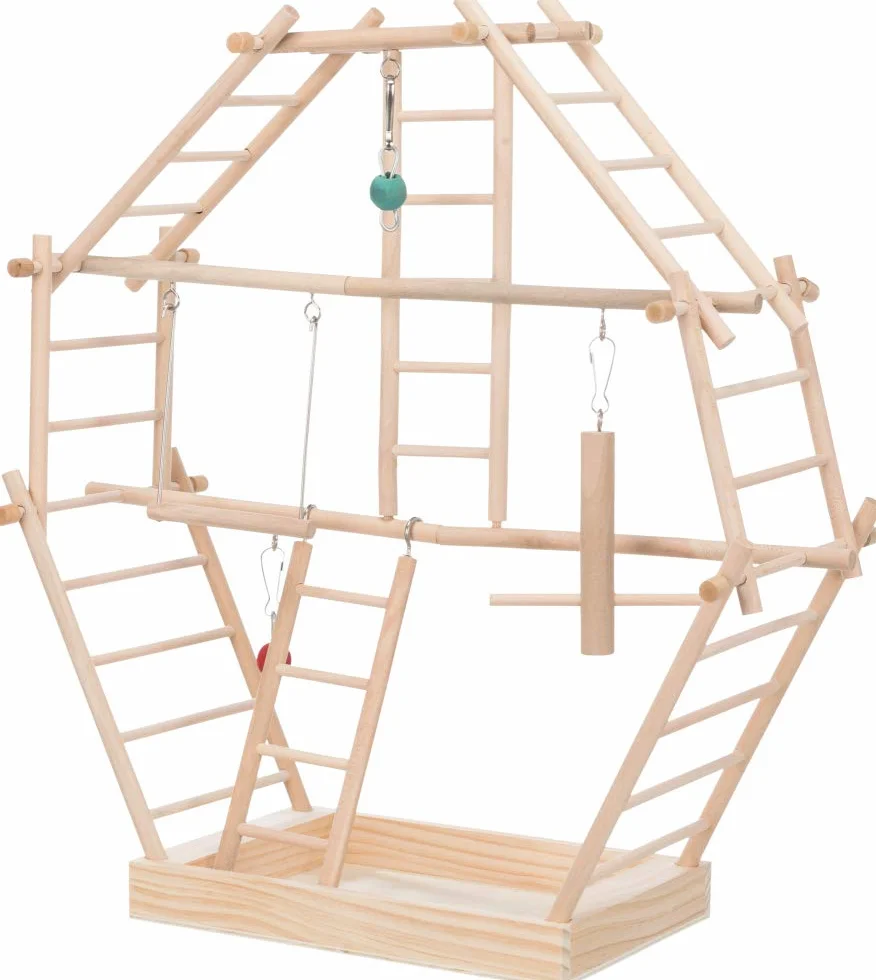 TRIXIE Área Juego Madera, Escaleras para Pájaros