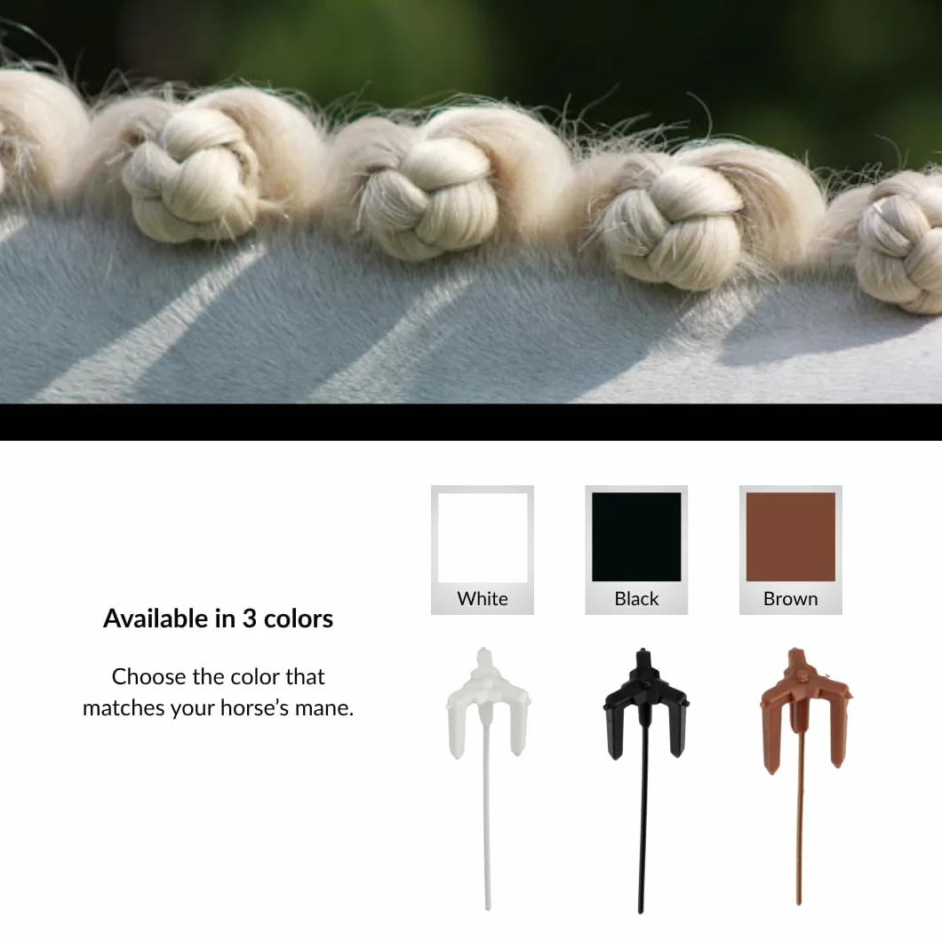Deluxe | Pinza para ratoneras para caballos | Adecuado para caballos y ponis | Reutilizable (Negro, XL)