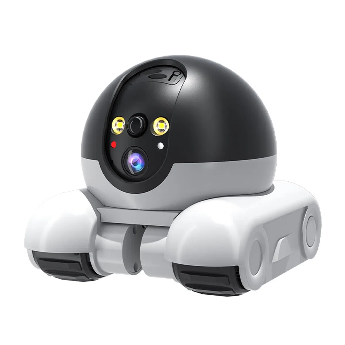VBESTLIFE Robot Camera 1080p Lente Dual, Cámara de Seguridad de Mascotas Móviles con Conversación de 2 Vías, Visión Nocturna, 5200 MAh, Control de Aplicaciones para Gatos, Perros, bebé (32G 200W)