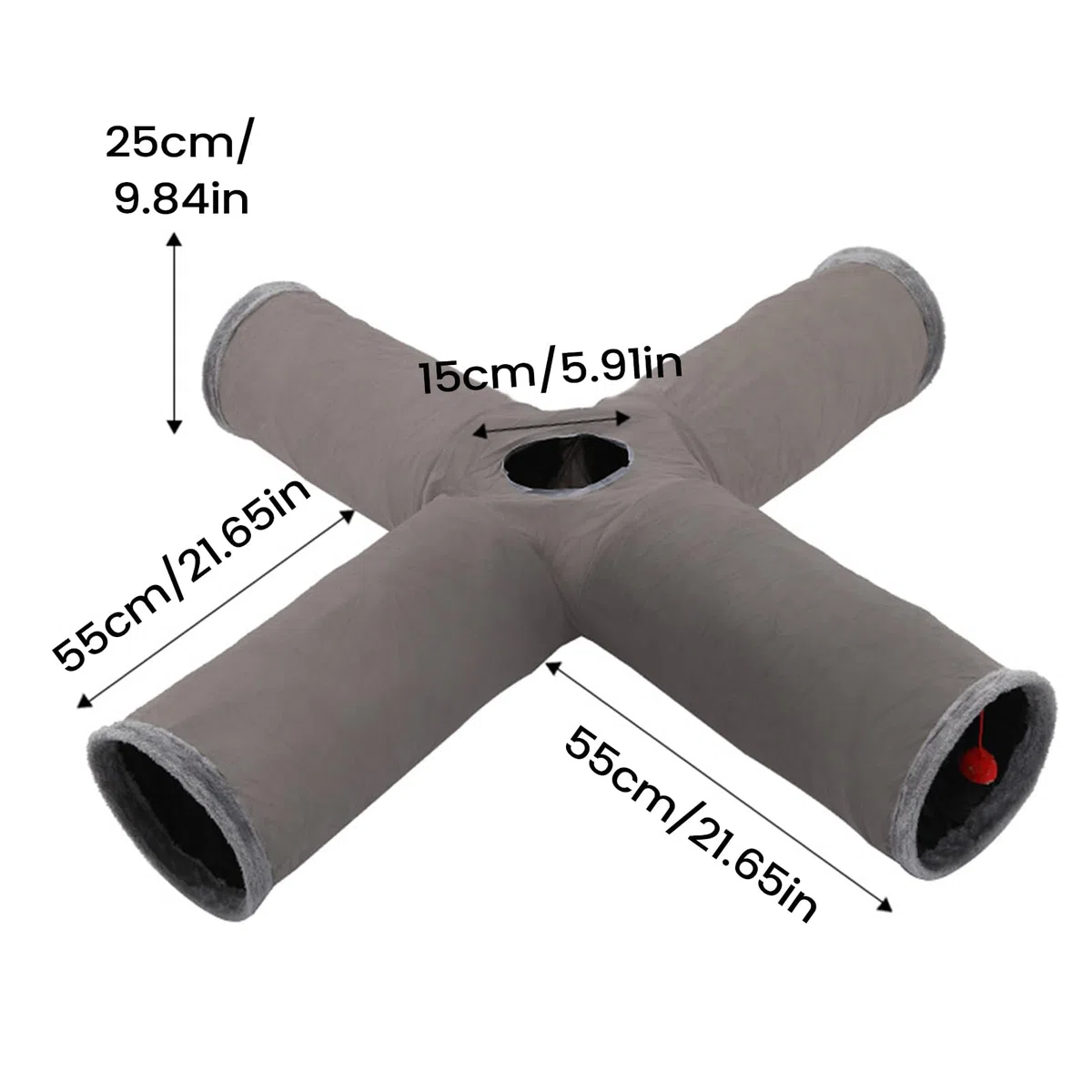 para Gatos de Interior | Laberinto Interactivo Plegable para Zona de Juegos | Tubo de Juegos Flexible para Gatos | para Mascotas en Fiestas de Navidad Cumpleaños y Halloween