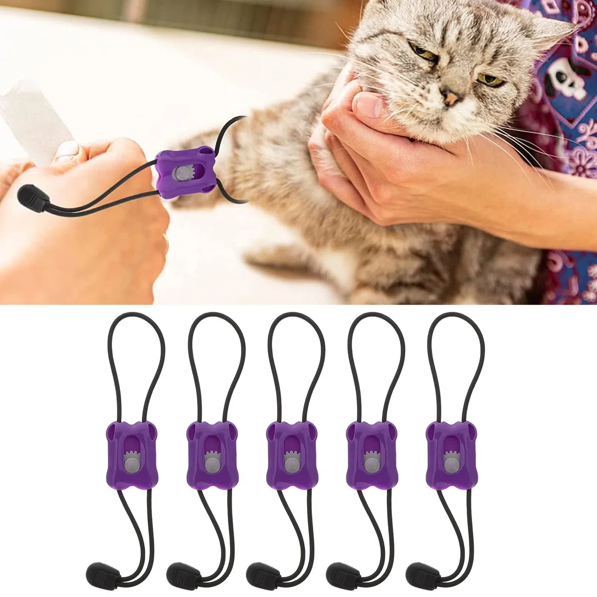 5 vendas elásticas de liberación lenta y rápida para mascotas, torniquetes de control hemostático para perros, gatos, animales