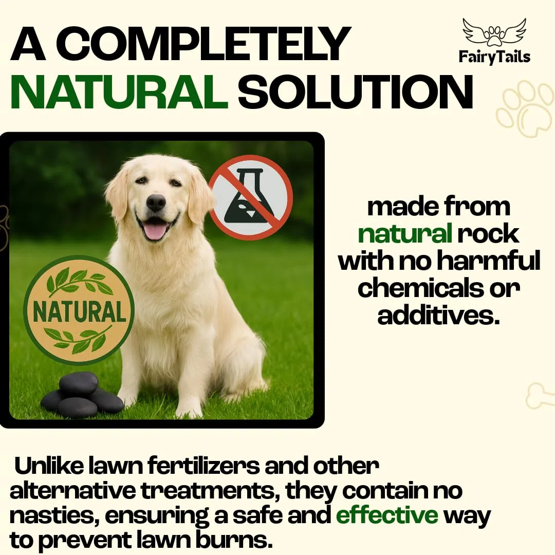 ' Pet Pebbles - Neutralizador natural de orina para perros para cuencos de agua, reparación de hierba, reparación de parches de quemadura de orina y prevención de manchas para mascotas