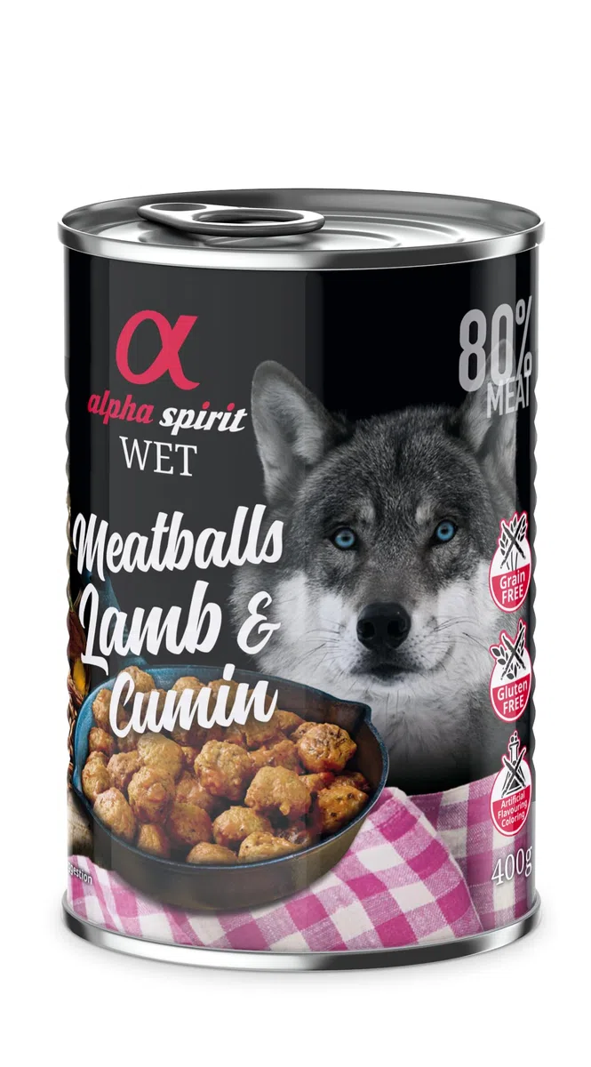 Albóndigas de Cordero Alpha Spirit y Comino 400 G (12 unidades)