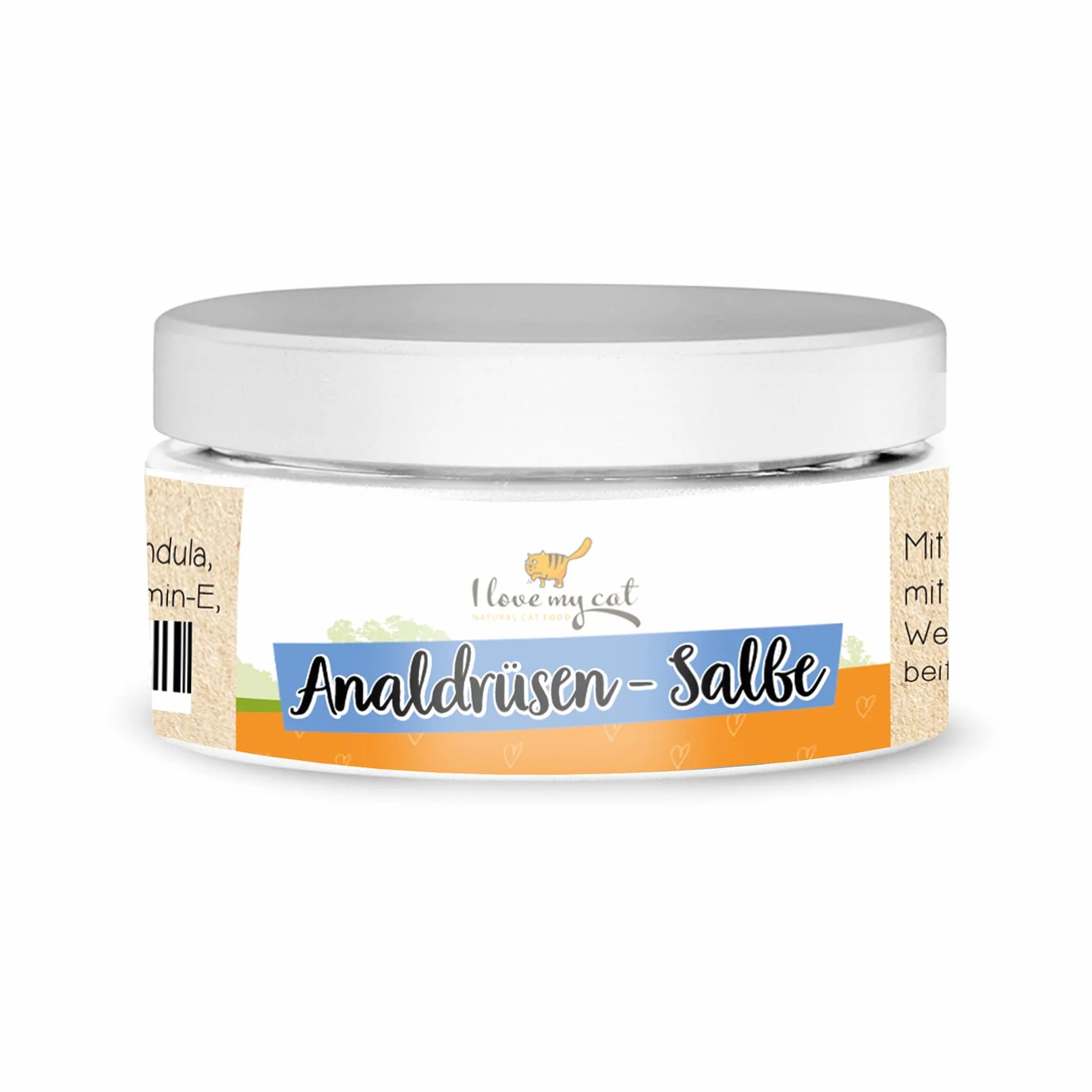 I Love My Cat - Pomada para glándulas anales para Gatos - 30 ml. Crema Natural para el Cuidado de la Piel de los Gatos, calmante e hidratante, elaborada con Ingredientes seleccionados.