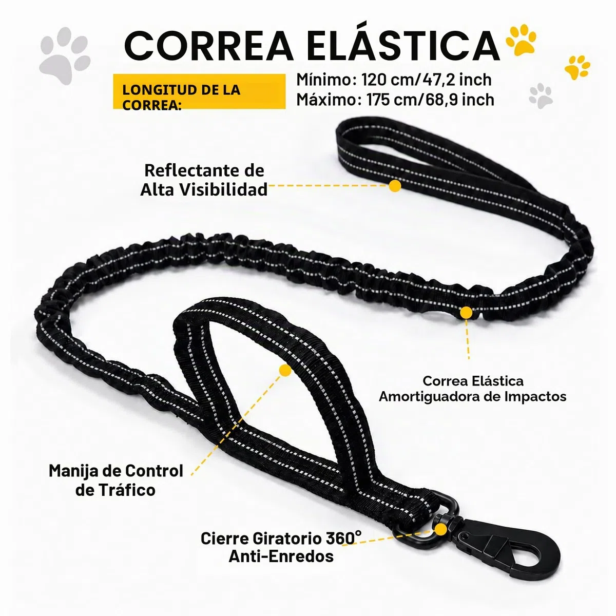 Arnes Perro Grande Mediano, Arnés Antitirones con Correa Incluida, Chaleco Ajustable de Nailon con Anillas Pecho y Espalda, Transpirable Reflectante para Pasear Entrenar Negro Talla L